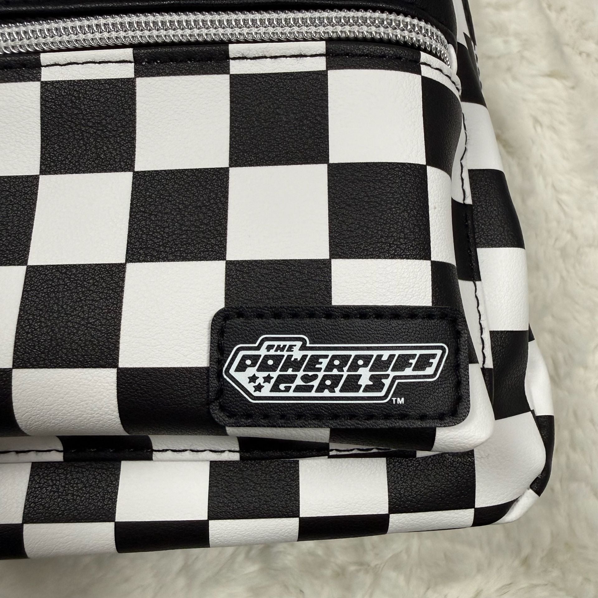 The Powerpuff Girls Black And White Checkered Mini Backpack 7