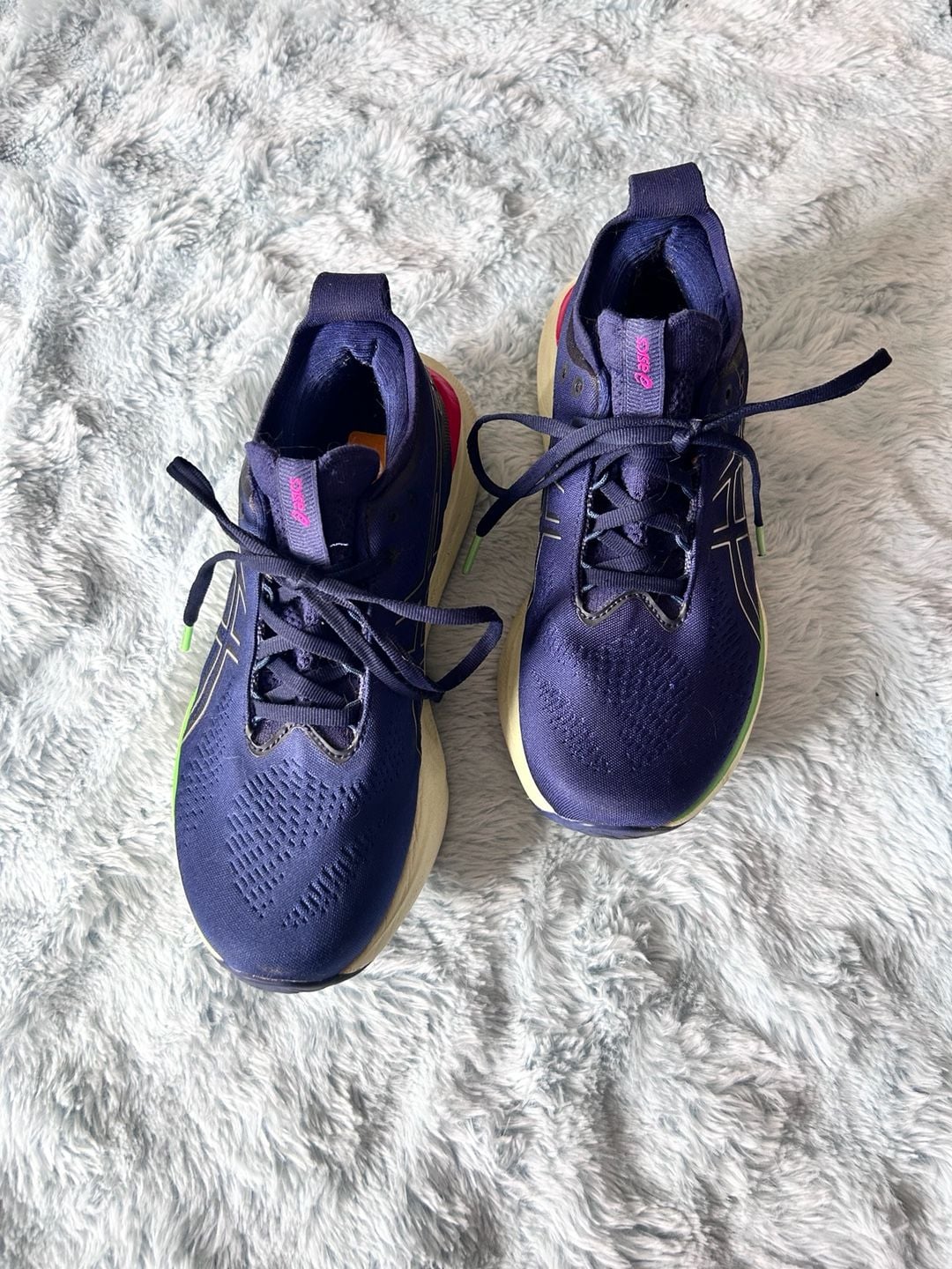 ASICS Gel-Nimbus 25 Women's Running Shoes Indigo Blue Fuchsia 2