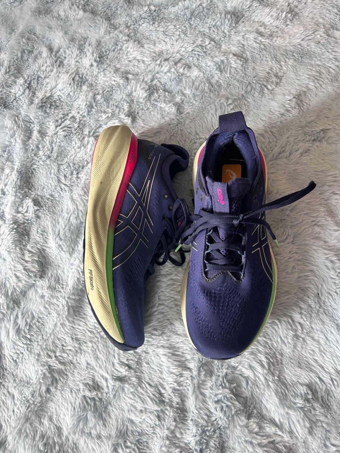 ASICS Gel-Nimbus 25 Women's Running Shoes Indigo Blue Fuchsia 4