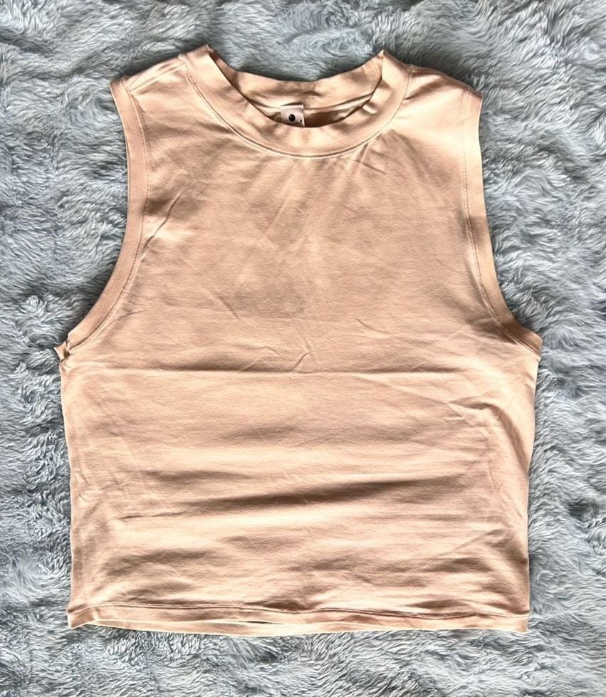 Yogalicious Airlite Melissa Crop Tank Peach Size L 2