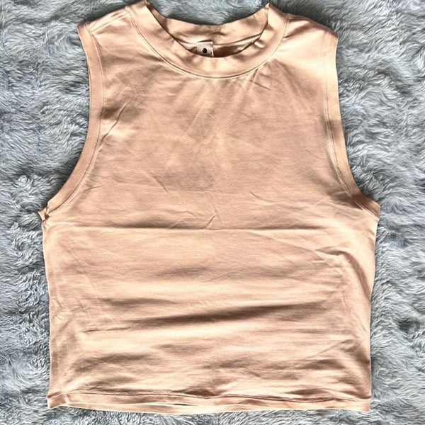 Yogalicious Airlite Melissa Crop Tank Peach Size L