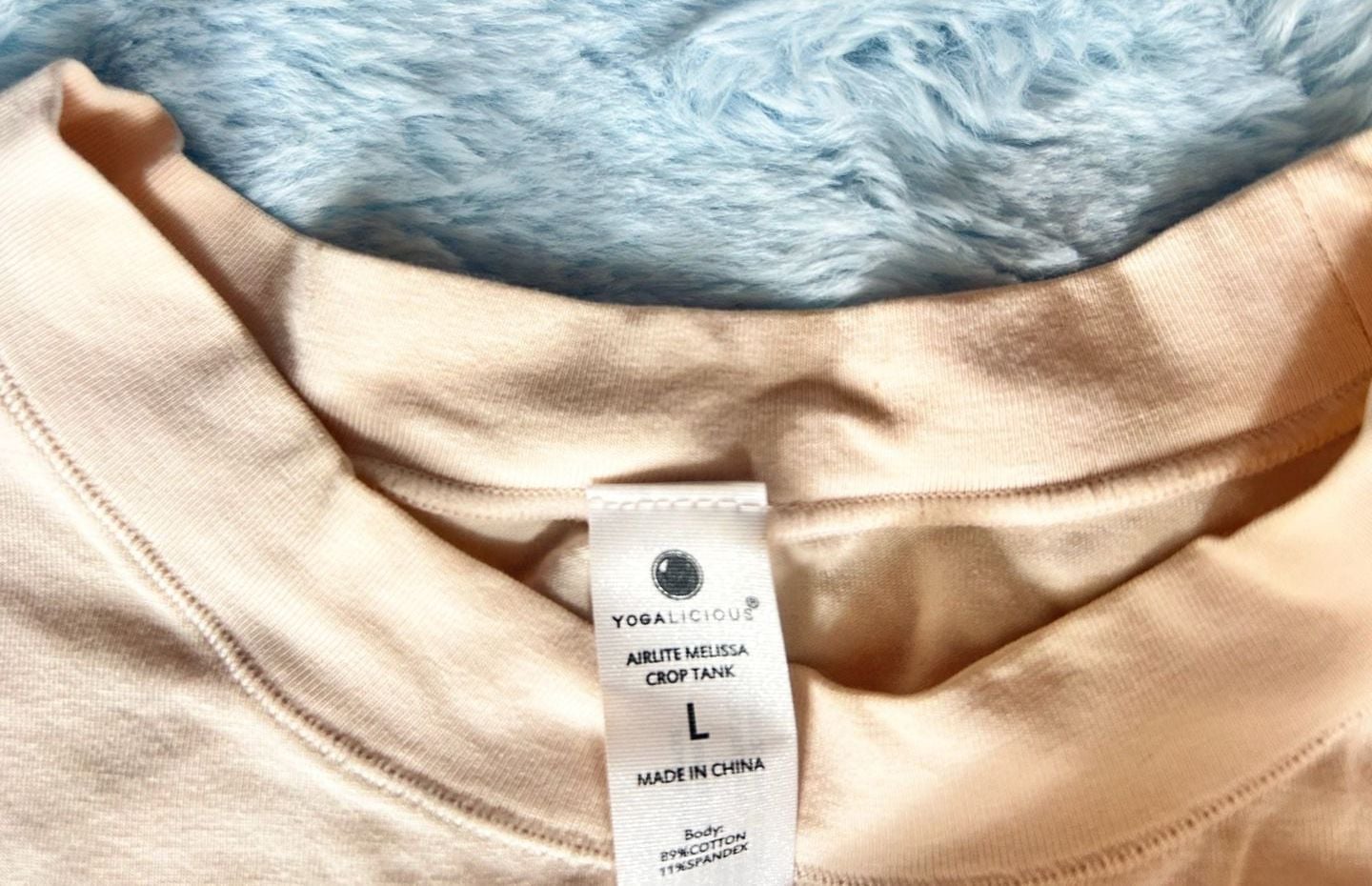 Yogalicious Airlite Melissa Crop Tank Peach Size L 3