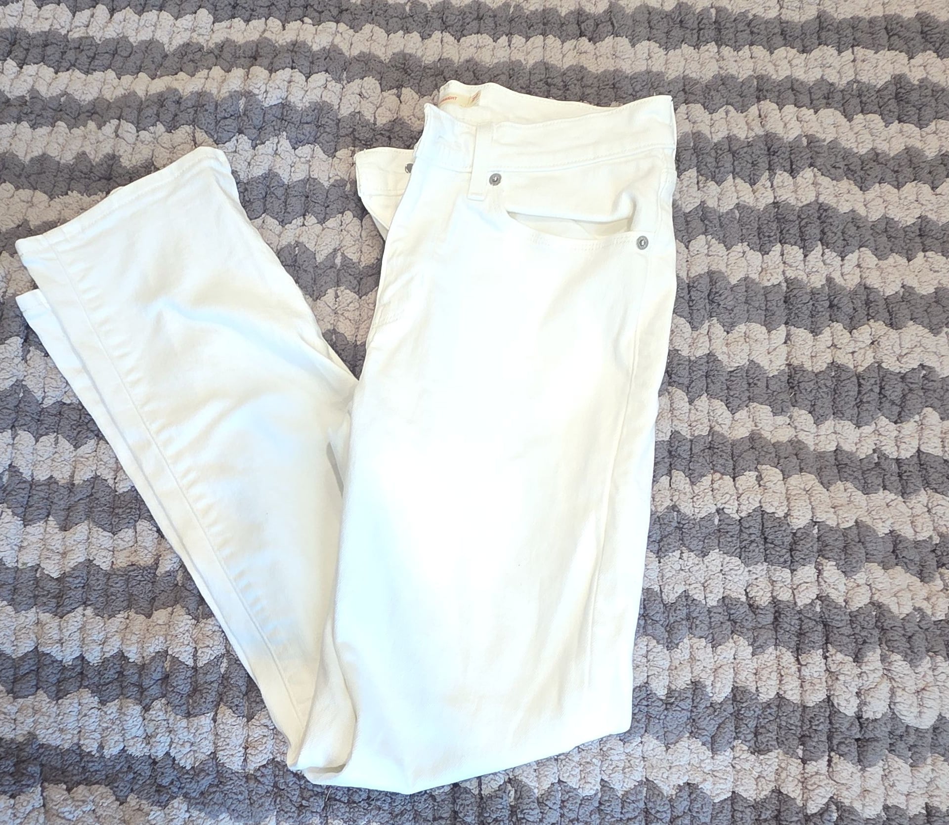 Levi Strauss & Co. Classic Straight White Jeans Size 27 1