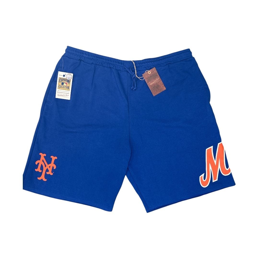 Mitchell & Ness MLB NY Mets Cooperstown Collection Fleece Sweat Shorts 3XL 2