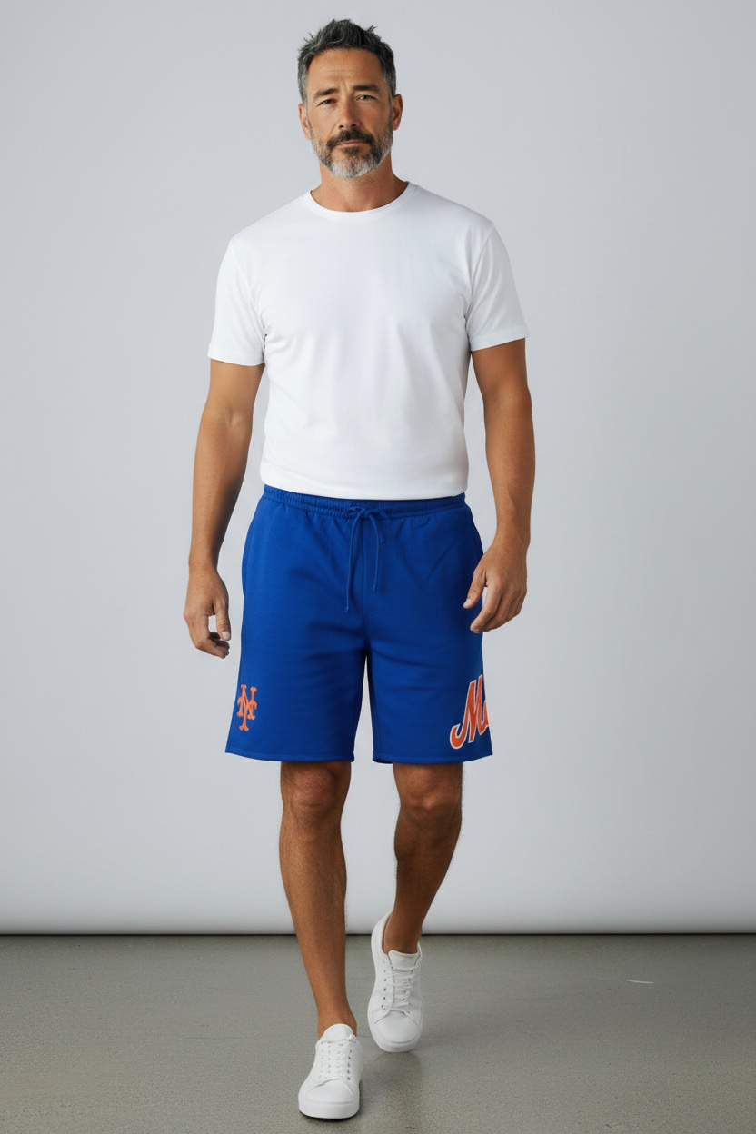 Mitchell & Ness MLB NY Mets Cooperstown Collection Fleece Sweat Shorts 3XL 3