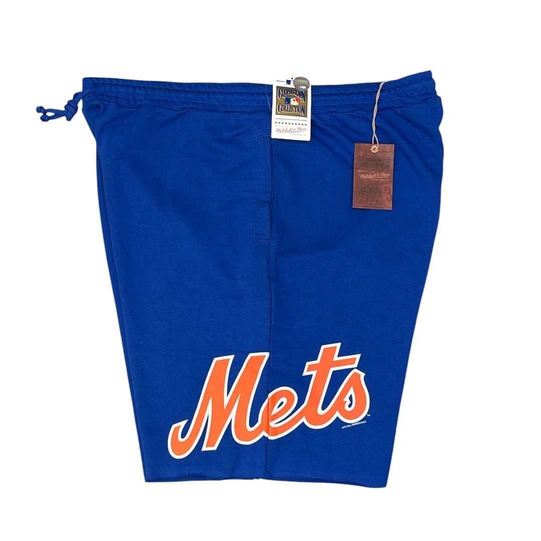 Mitchell & Ness MLB NY Mets Cooperstown Collection Fleece Sweat Shorts 3XL 5