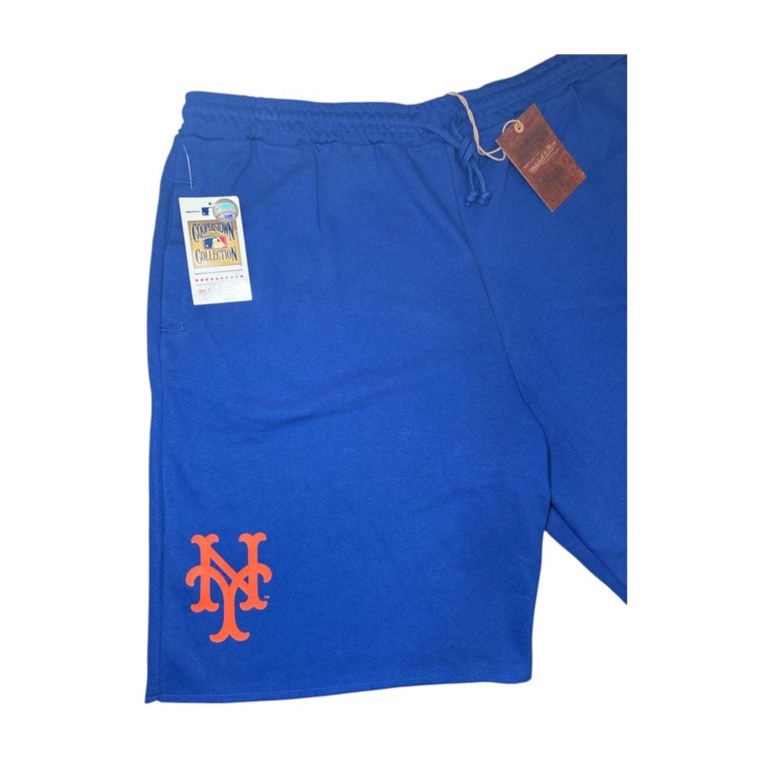 Mitchell & Ness MLB NY Mets Cooperstown Collection Fleece Sweat Shorts 3XL 6