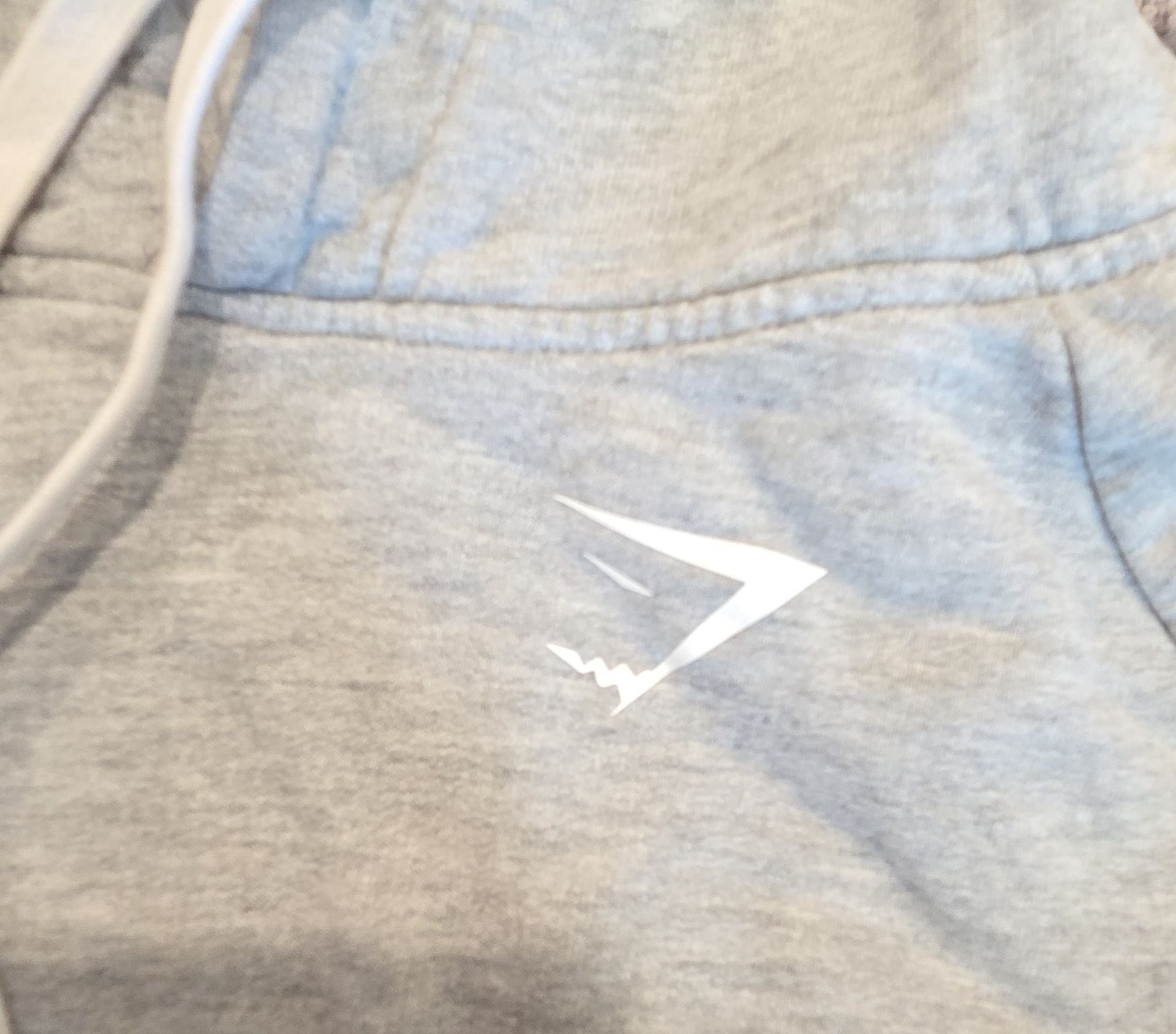 Gymshark Women's Grey Marl Pullover Hoodie Size XS 3