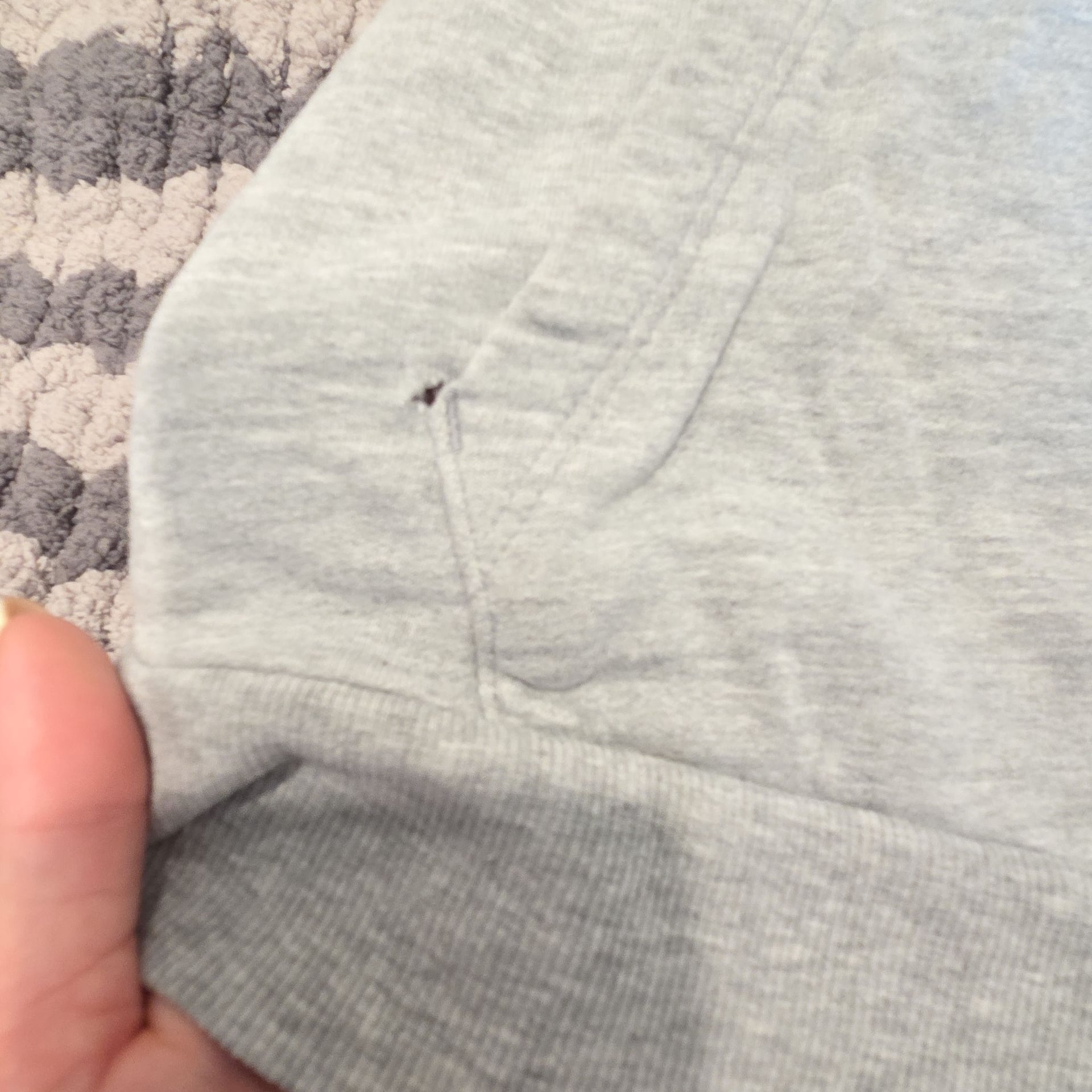 Gymshark Women's Grey Marl Pullover Hoodie Size XS 8