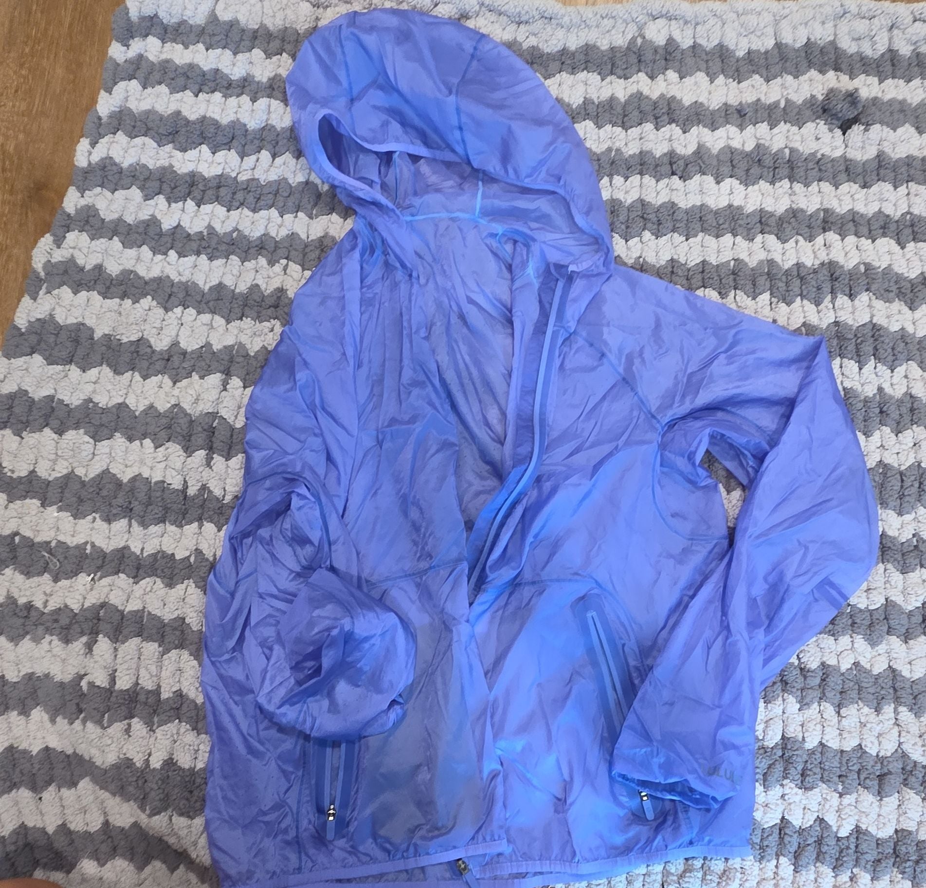 Lululemon Ventilated Packable Running Jacket purple Tone Size 8 2