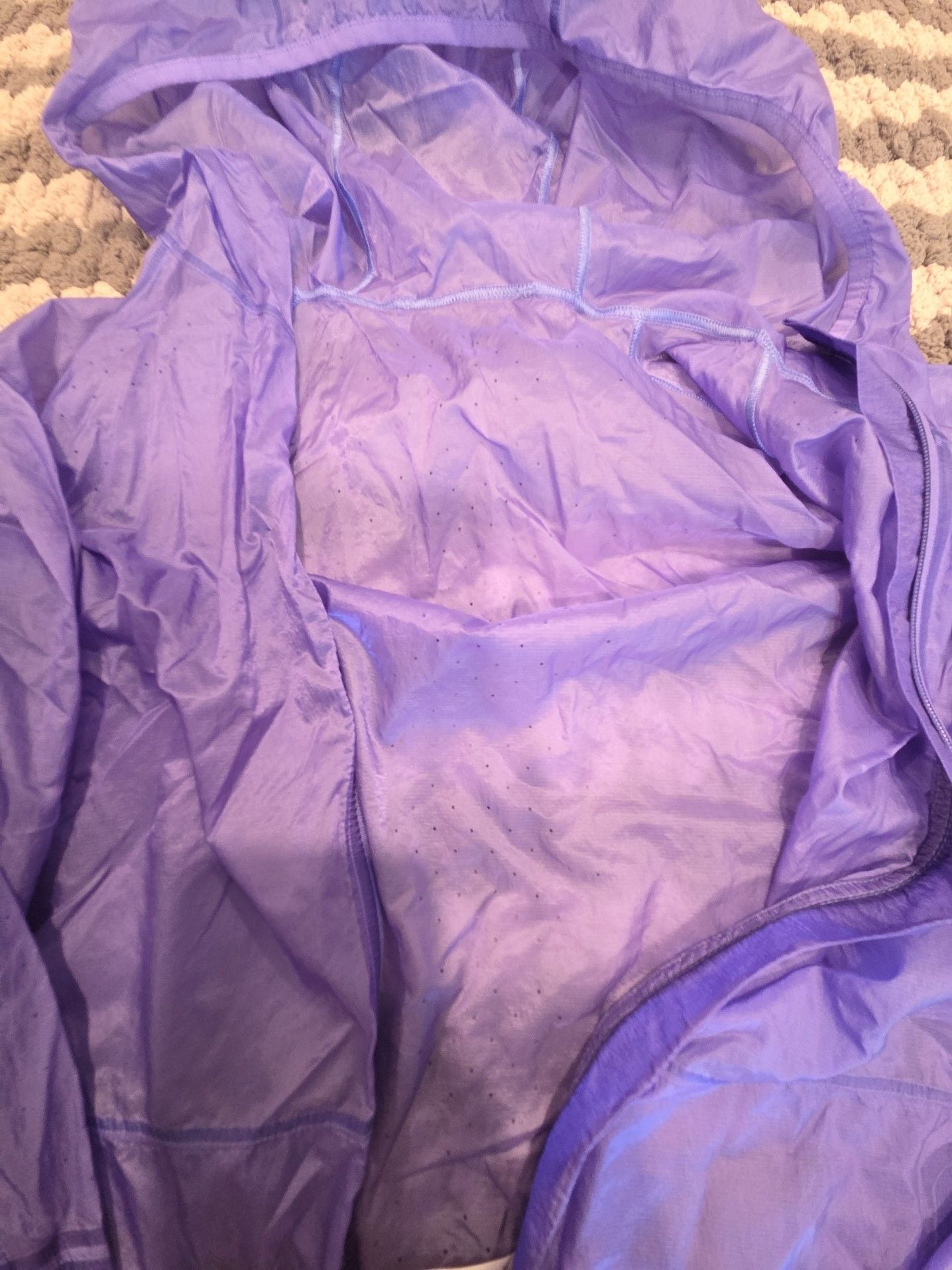 Lululemon Ventilated Packable Running Jacket purple Tone Size 8 3