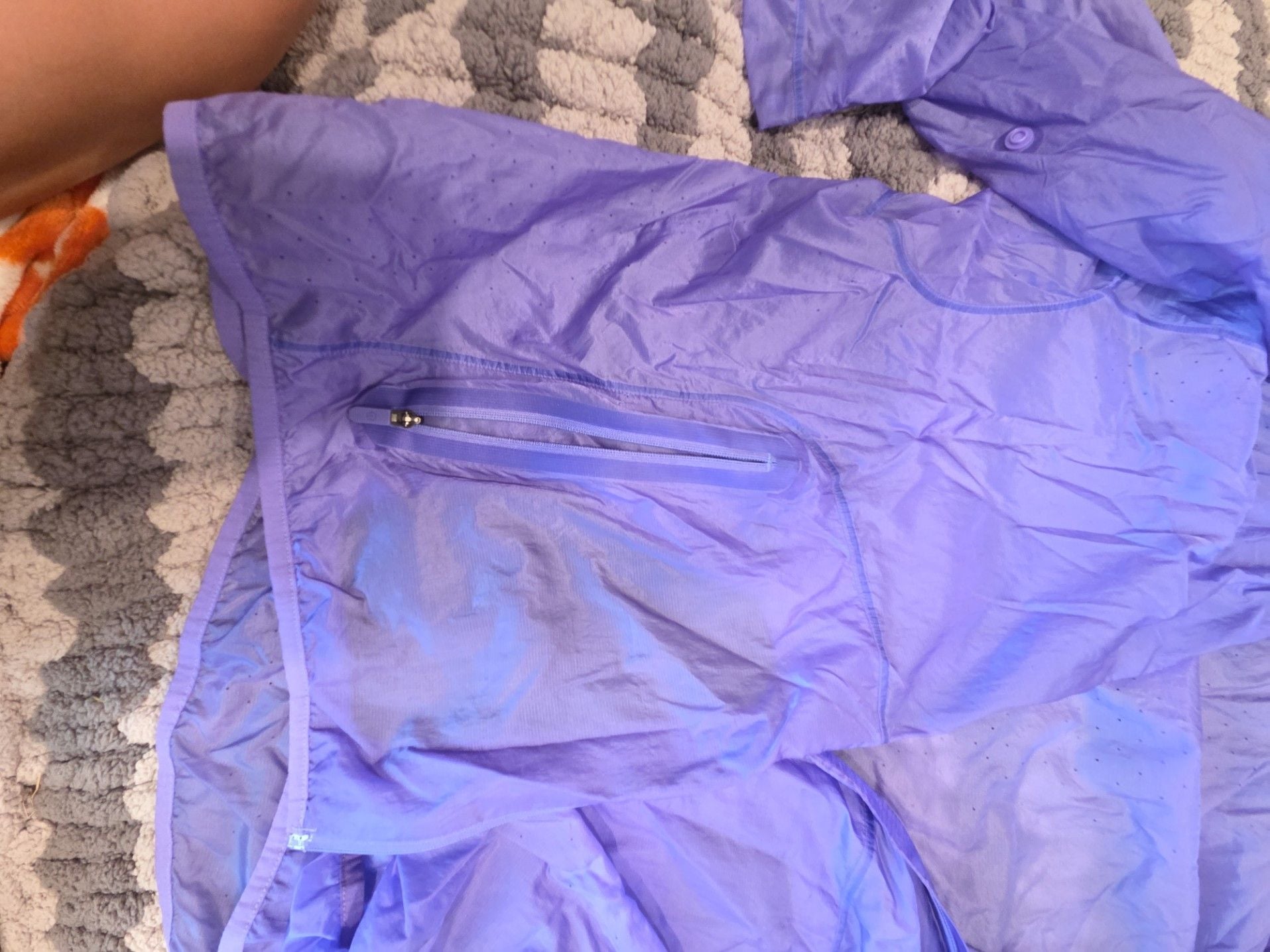 Lululemon Ventilated Packable Running Jacket purple Tone Size 8 4