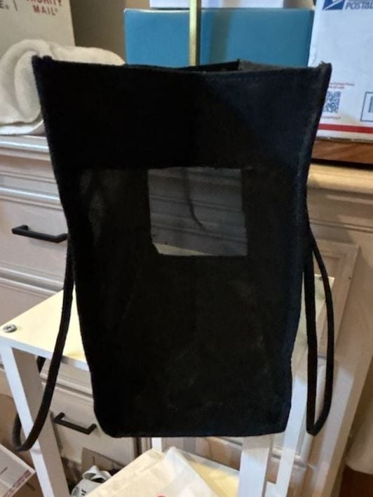 Fendi Black Mesh Tote Bag Rehabbed 5