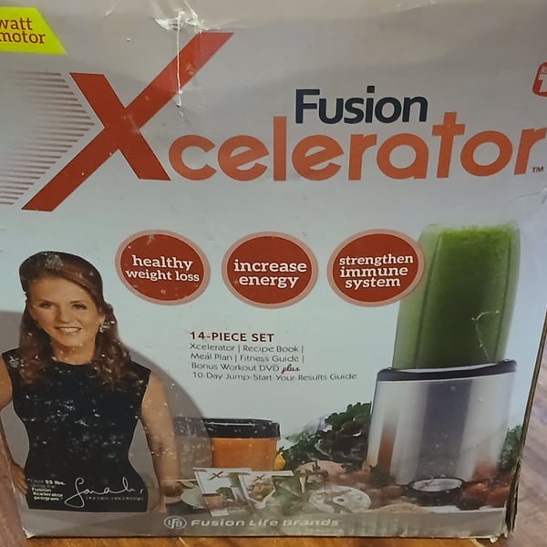 Fusion Life Brands Fusion Xcelerator 14-Piece Blender Set Stainless Steel