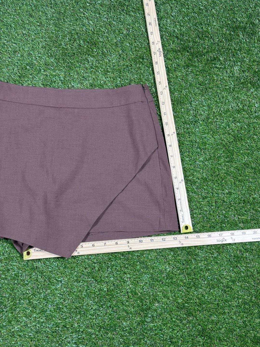 New day business casual Brown Wrap Skirt 7