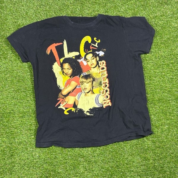 TLC No Scrubs Black Graphic Tee Short Sleeve Band Shirt