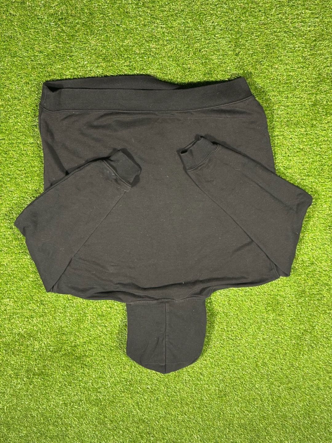 No Boundaries Blank Fleece Pullover Hoodie Black Oversized 3
