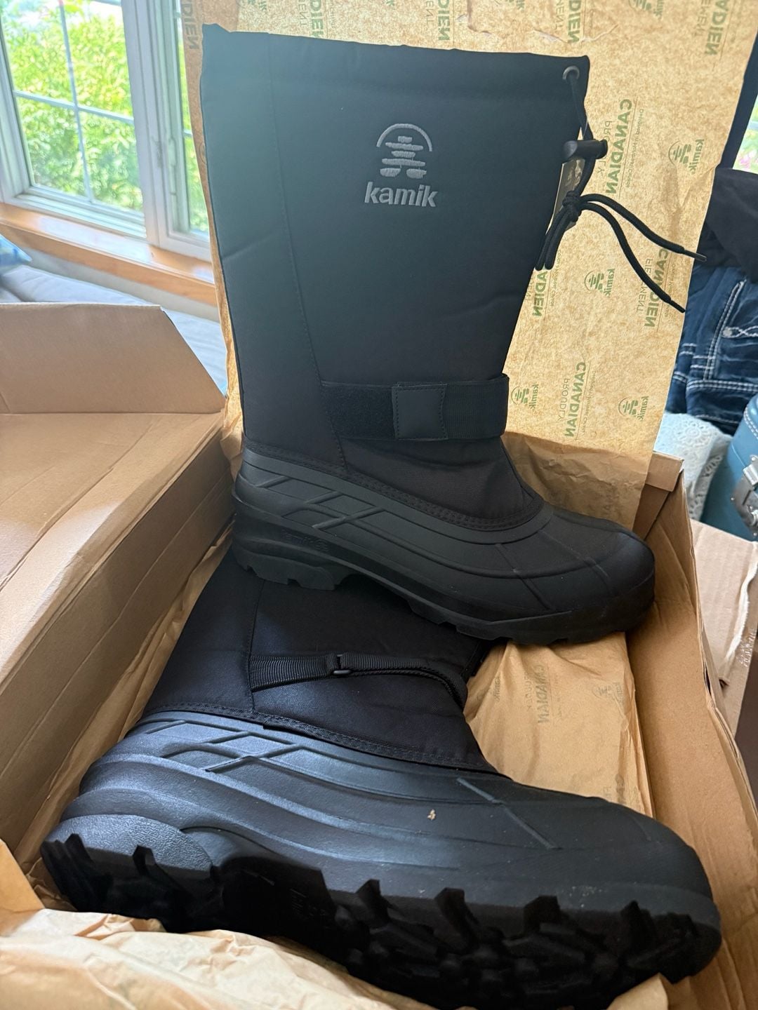 Kamik Greenwood W Winter Boots Black Men's Size 12 3
