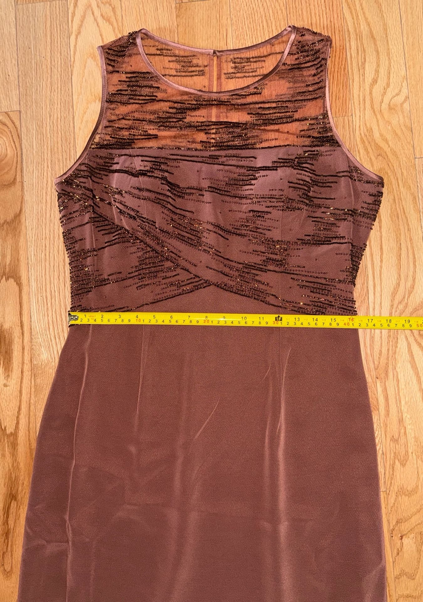 Donna Gray Sleeveless Embellished Evening Gown with Matching Shawl 7