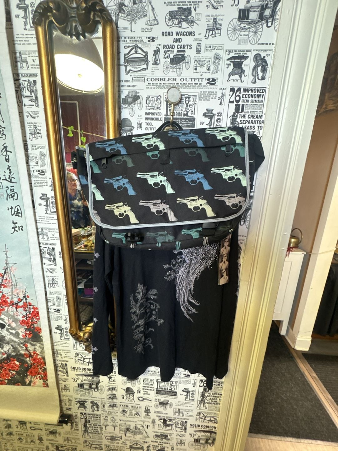 Andy Warhol Foundation x Loop NYC Revolver Gun Print Messenger Bag 2