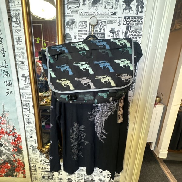 Andy Warhol Foundation x Loop NYC Revolver Gun Print Messenger Bag