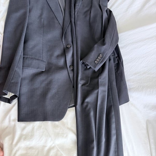 Lauren Ralph Lauren Men's 100% Wool Pinstripe Suit 44R