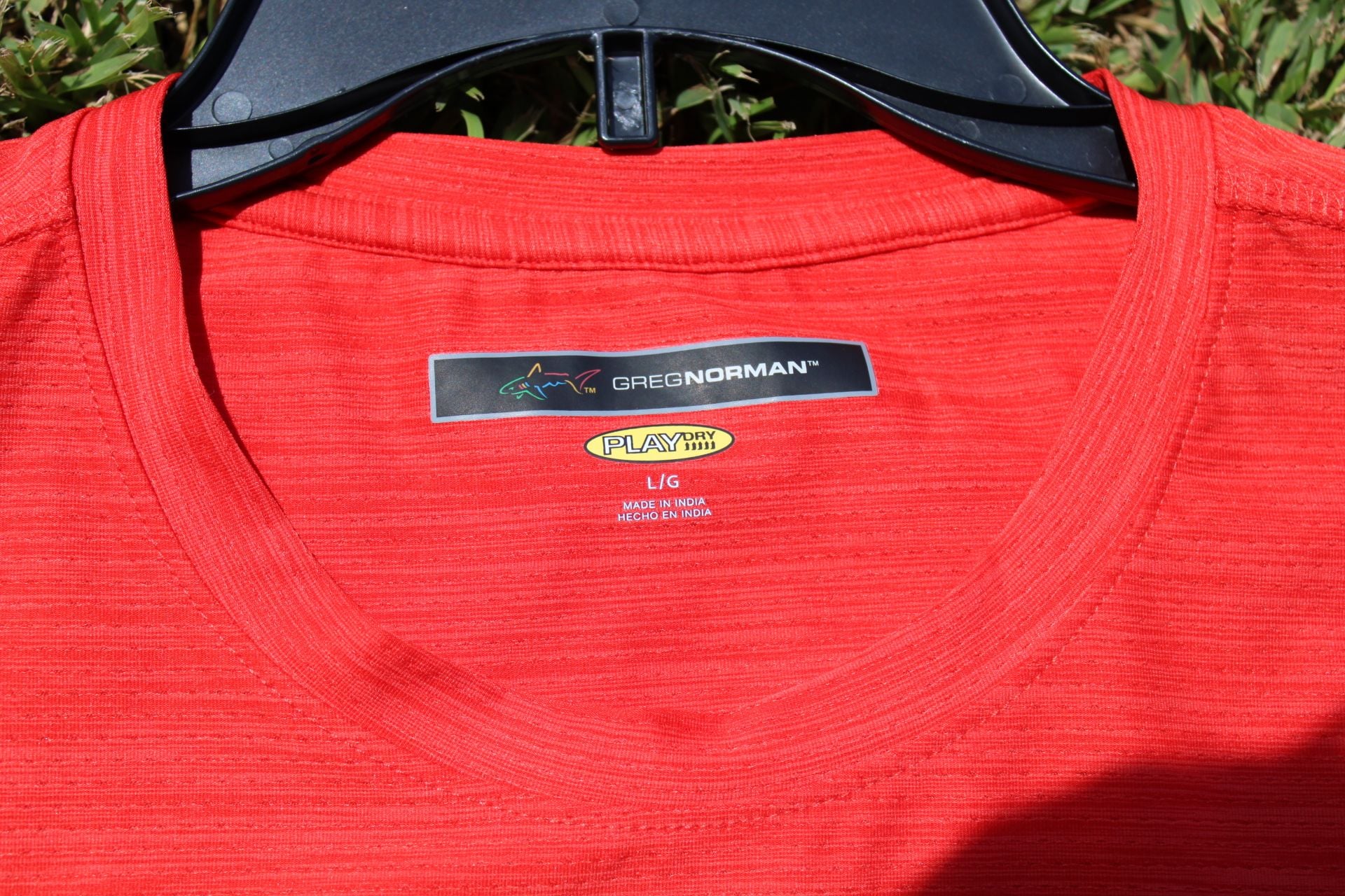Greg Norman Play Dry Long Sleeve Mesh Performance T-Shirt Red Size L 3