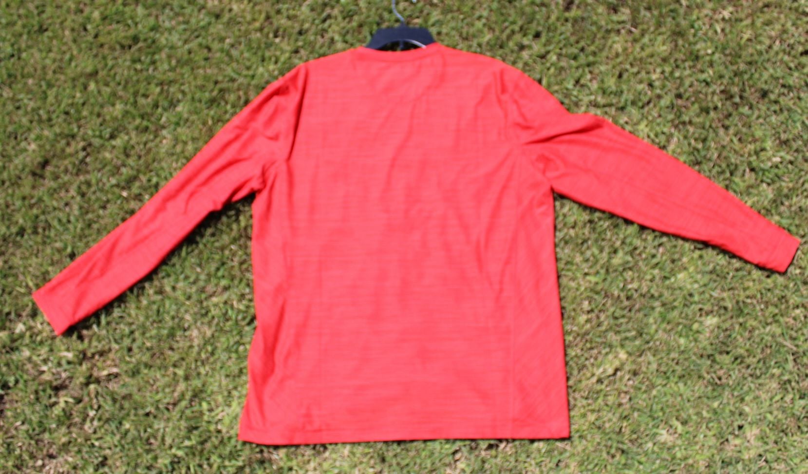 Greg Norman Play Dry Long Sleeve Mesh Performance T-Shirt Red Size L 4
