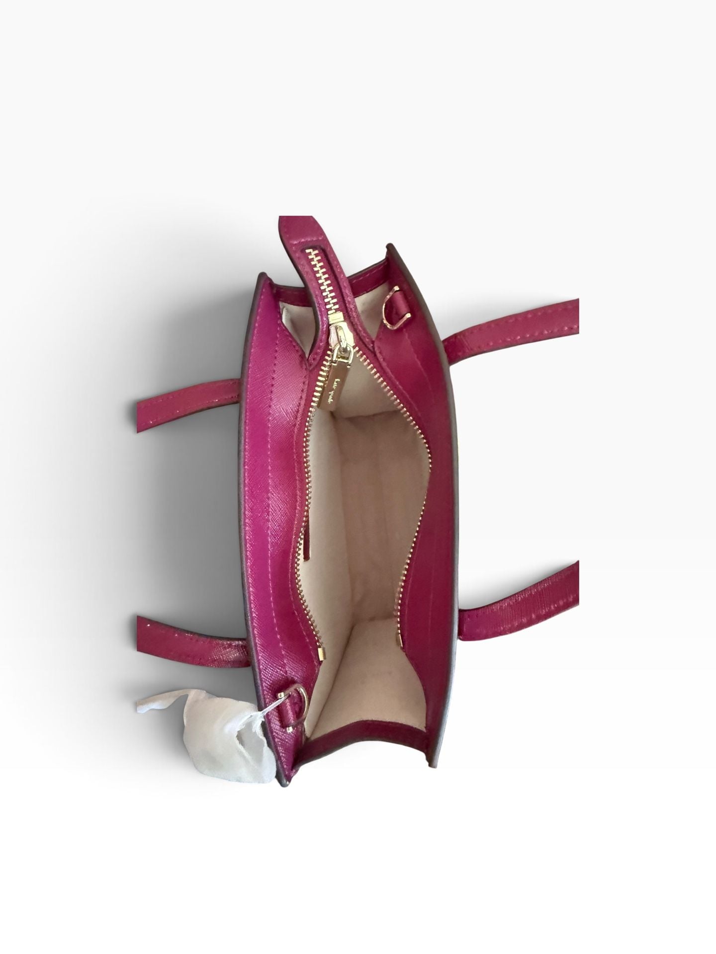 Kate Spade Kenzie Small Tote Dark Raspberry Patent Leather Bag 4