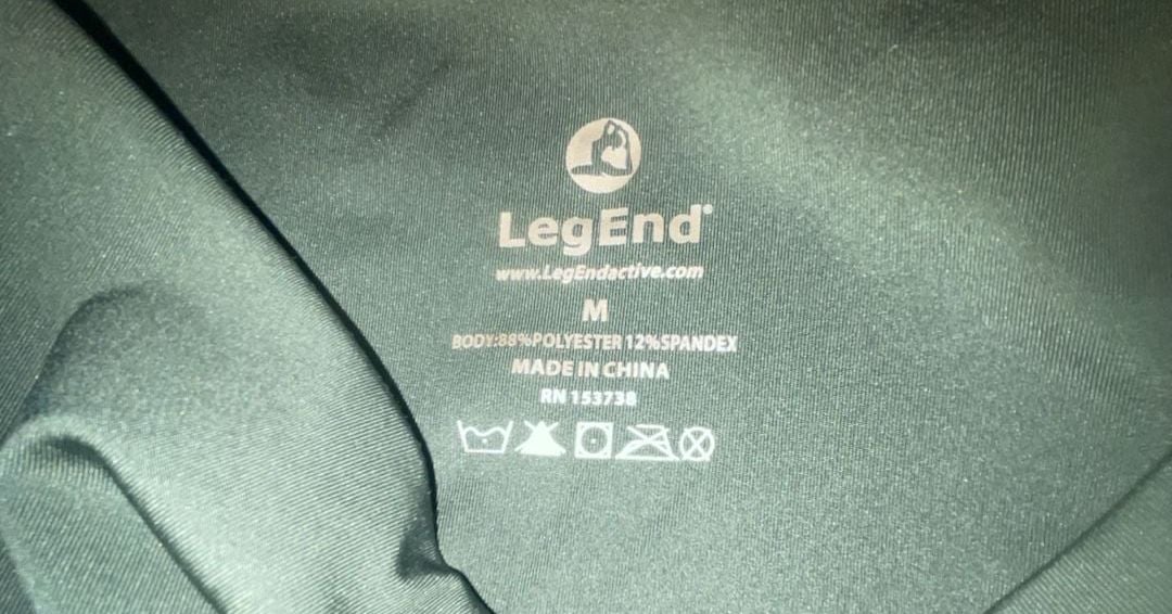 LegEnd Active High Waisted Workout Leggings Green Size M 4
