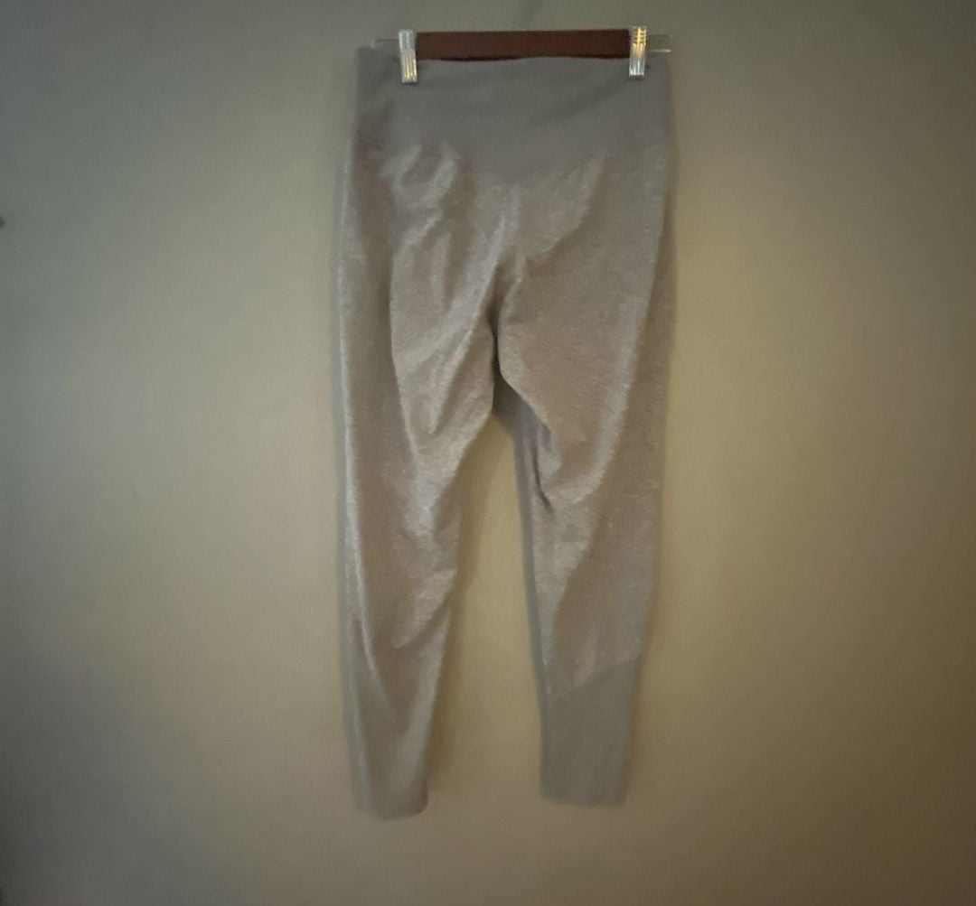 Zobha Gray Spacedye High Waist Activewear Leggings Size L 3