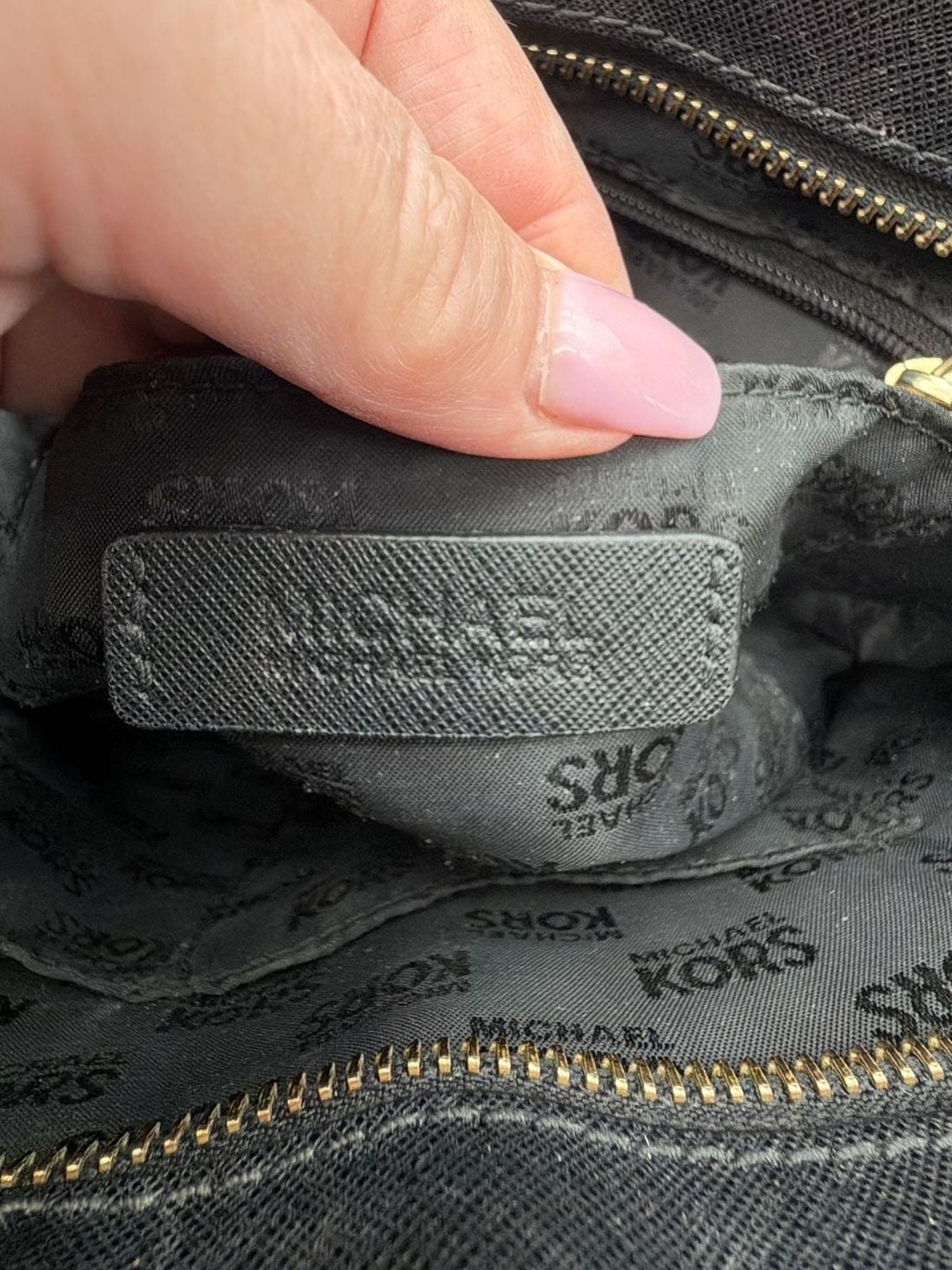 Michael Kors Black Saffiano Leather Studded Sandrine Tote Bag 11