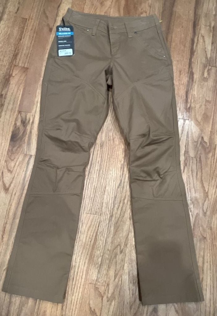 Kuhl W's Rydr Pant 32 inch Inseam Dark Khaki Size 2 Relaxed Fit 2