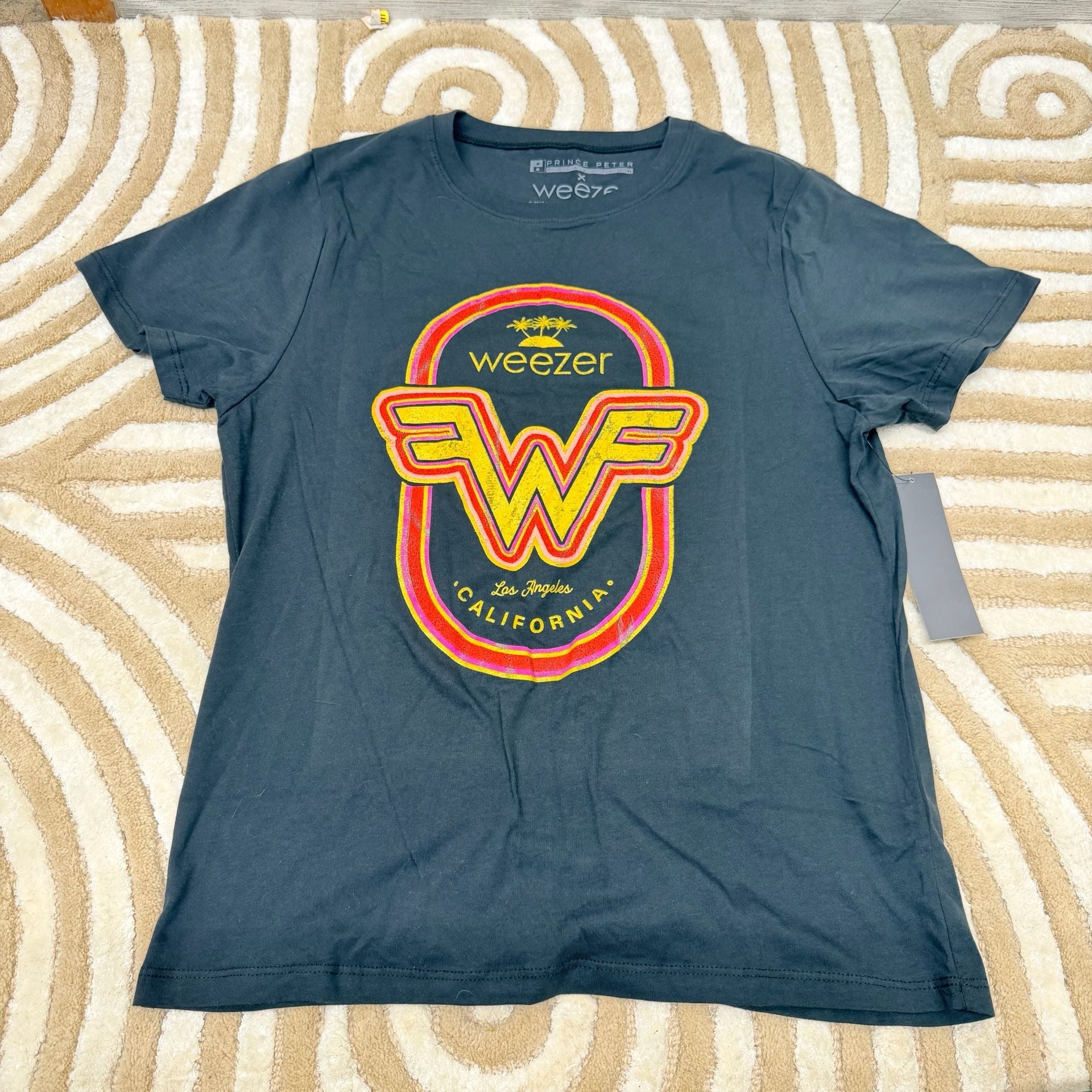 Prince Peter Collection x Weezer California Flying W Logo Graphic T-Shirt XL nwt 2
