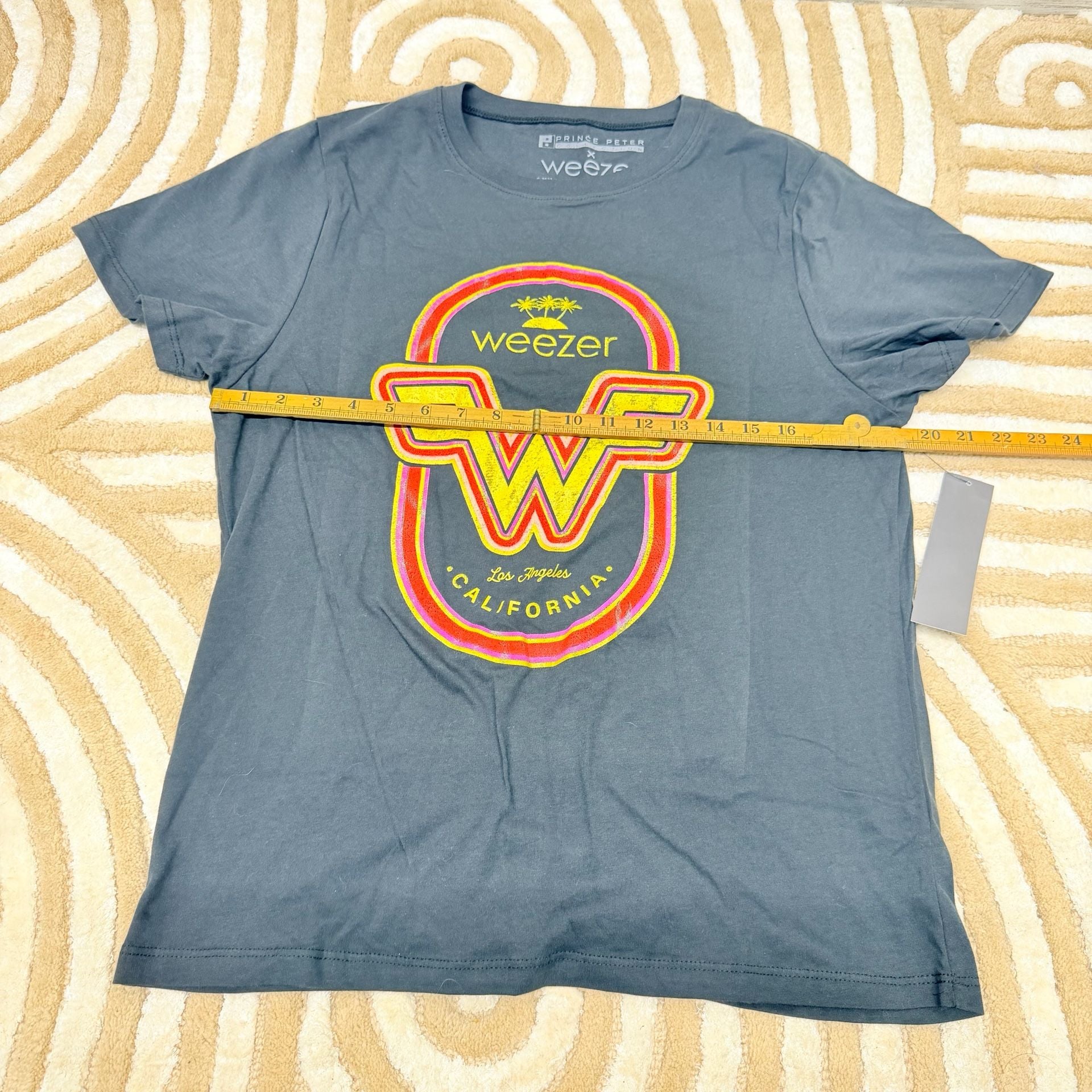Prince Peter Collection x Weezer California Flying W Logo Graphic T-Shirt XL nwt 3