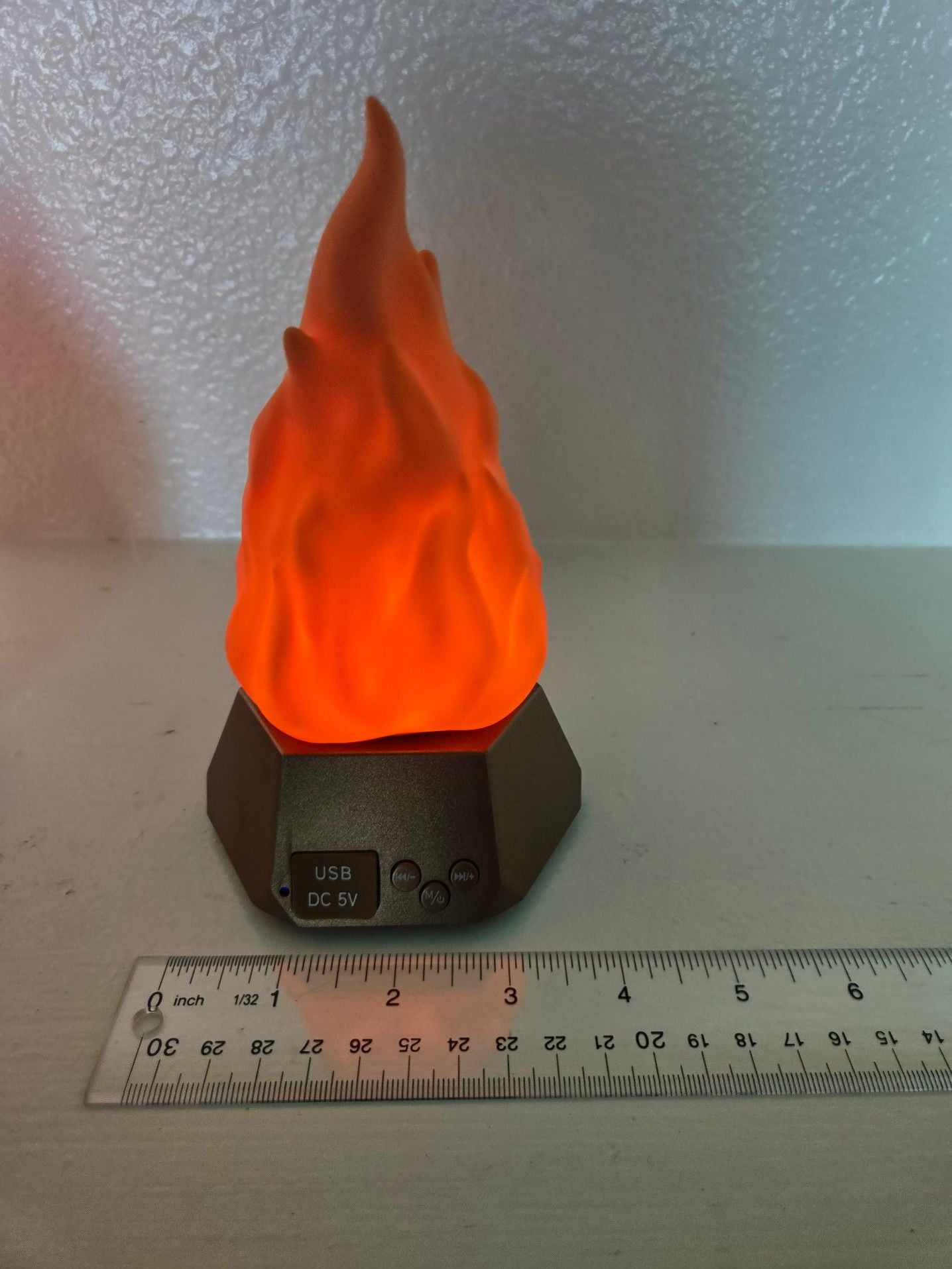 Artificial Fireplace Logs with Lights & Bluetooth Speakers, Artificial LED, Battery Operated Aesthetic Modern Charcoal, Flame Lamp Decoration for the Mantle, Multipurpose, Outdoor, Indoor Utility 3