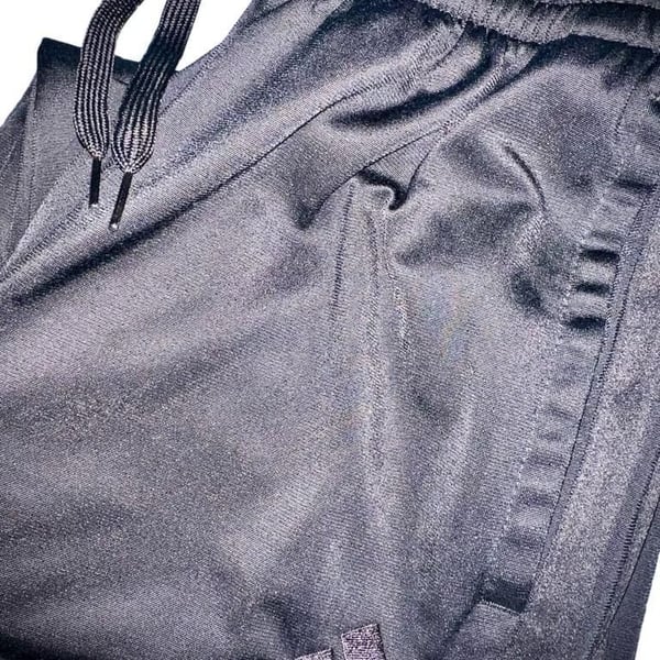 Adidas Mens Black Athletic Track Pants Drawstring Size S