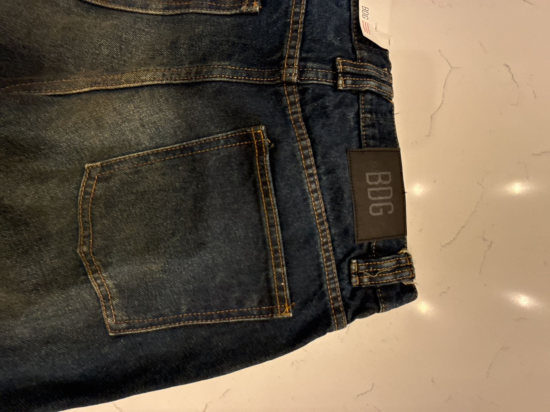 BDG Lenny Fit Skinny Denim Jeans Dark Wash 30/30 New with Tags 2