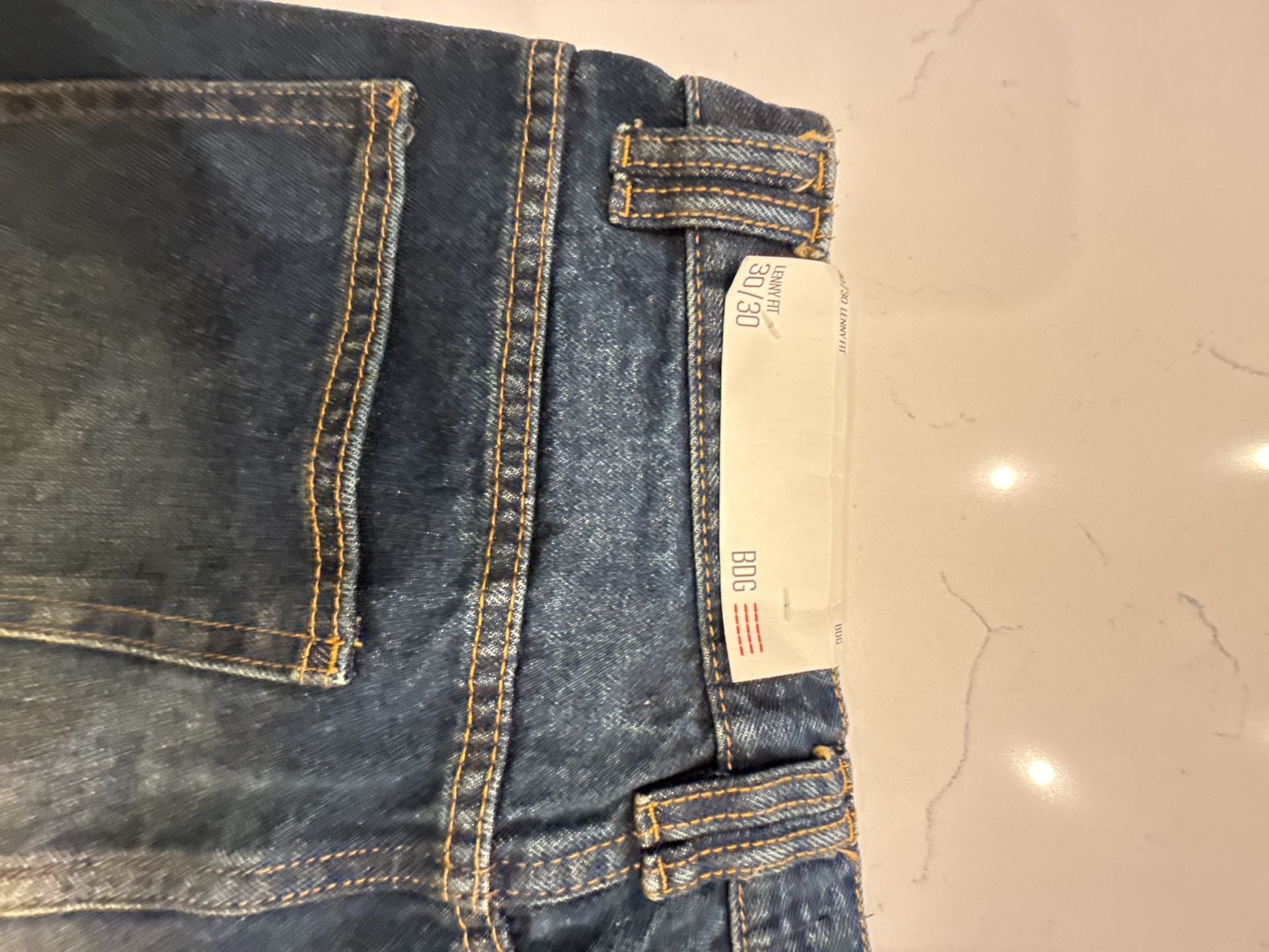 BDG Lenny Fit Skinny Denim Jeans Dark Wash 30/30 New with Tags 4