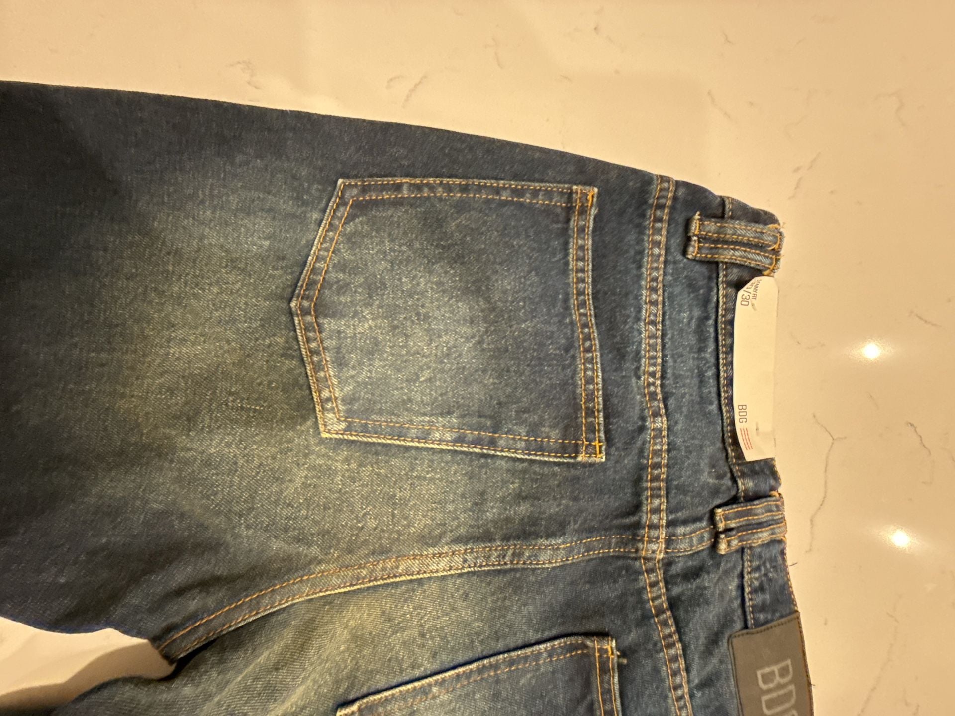 BDG Lenny Fit Skinny Denim Jeans Dark Wash 30/30 New with Tags 5