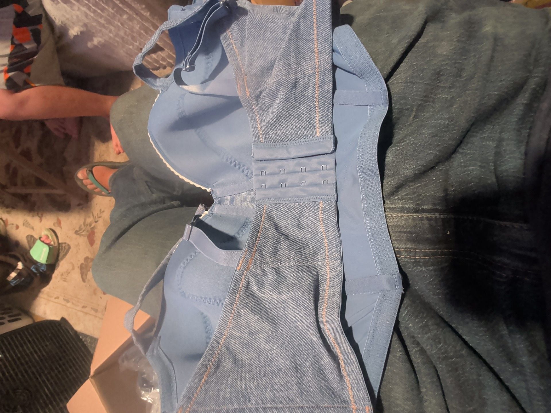 Target Denim Blue Bra Size XL 2