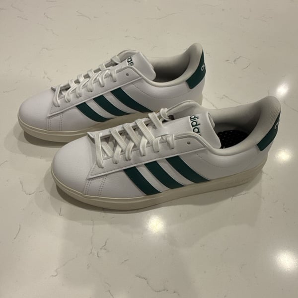 Adidas Grand Court 2.0 Sneakers White Collegiate Green JR2224
