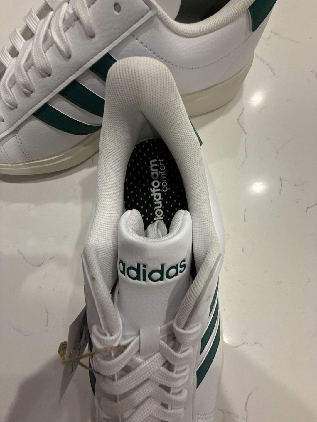 Adidas Grand Court 2.0 Sneakers White Collegiate Green JR2224 7