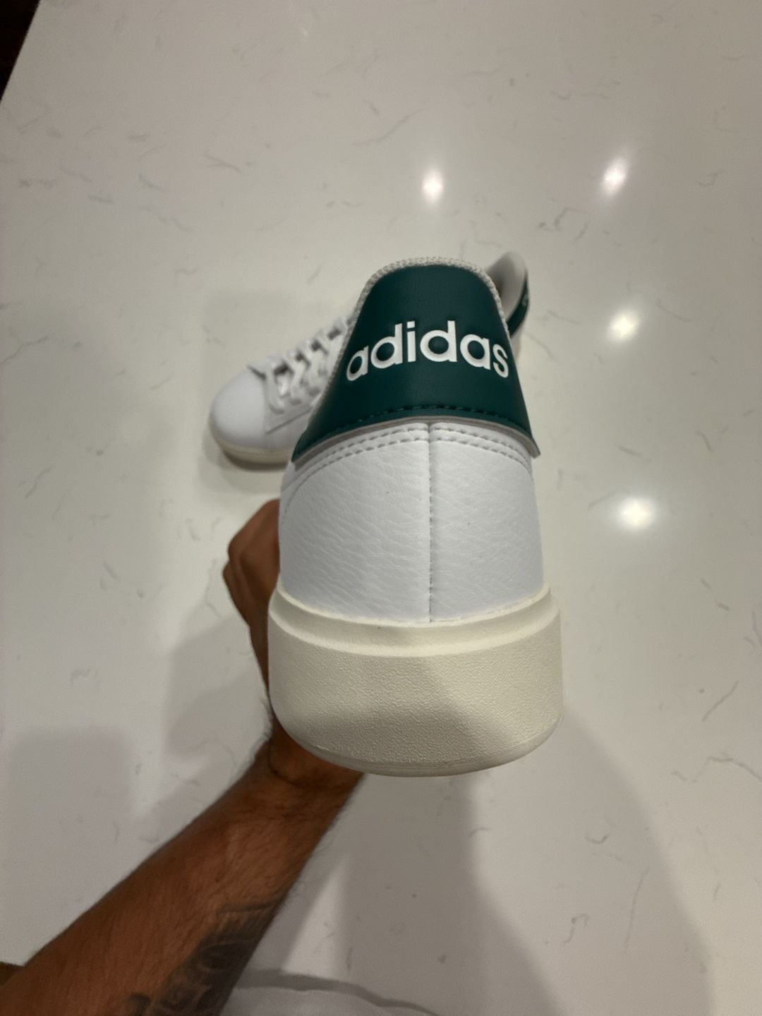 Adidas Grand Court 2.0 Sneakers White Collegiate Green JR2224 10