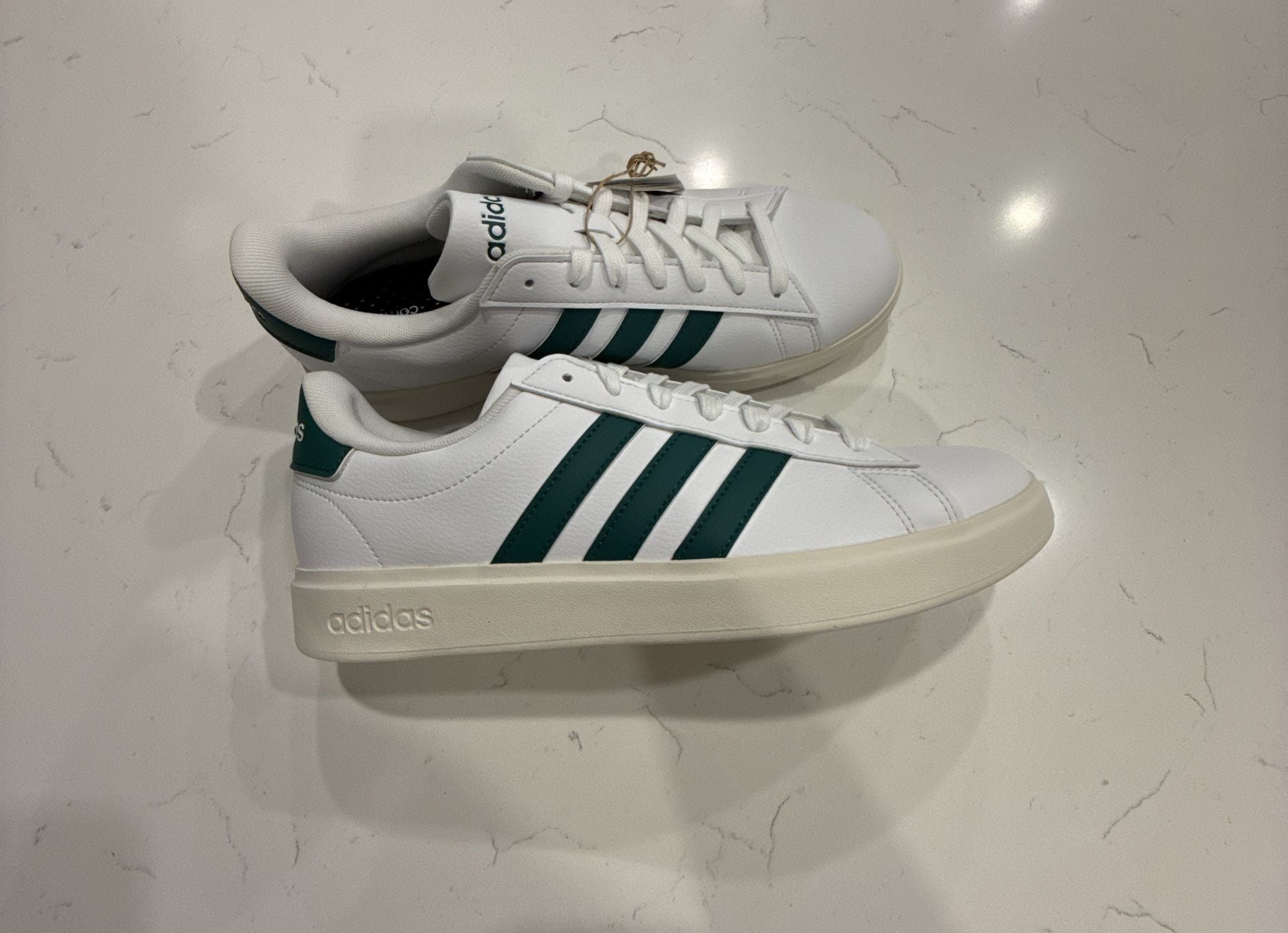 Adidas Grand Court 2.0 Sneakers White Collegiate Green JR2224 12