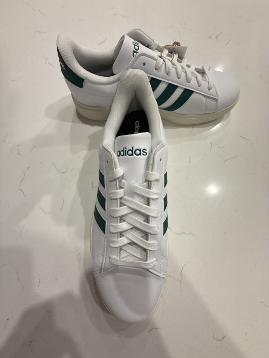 Adidas Grand Court 2.0 Sneakers White Collegiate Green JR2224 14
