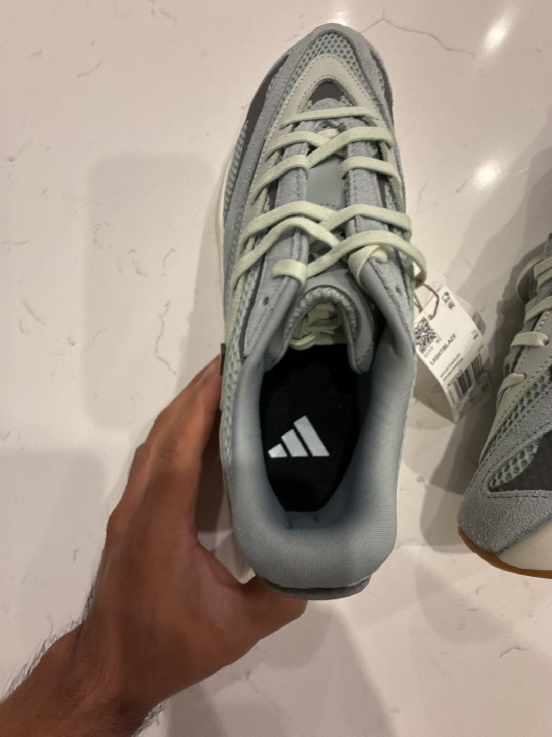 Adidas Lightblaze Lace-Up Sneakers Grey JQ7212 Women's Size 9 US 15
