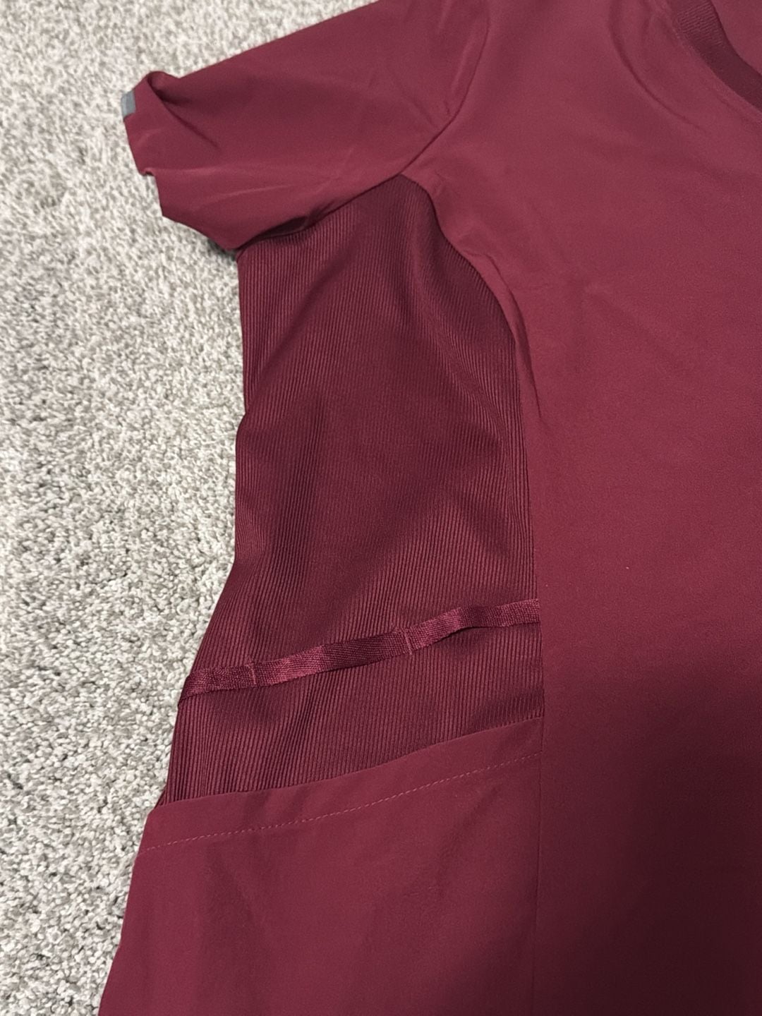 Hanes- Comfort Fit Scrubs Women's V-Neck Scrub Top Afternoon Burgundy XL 4