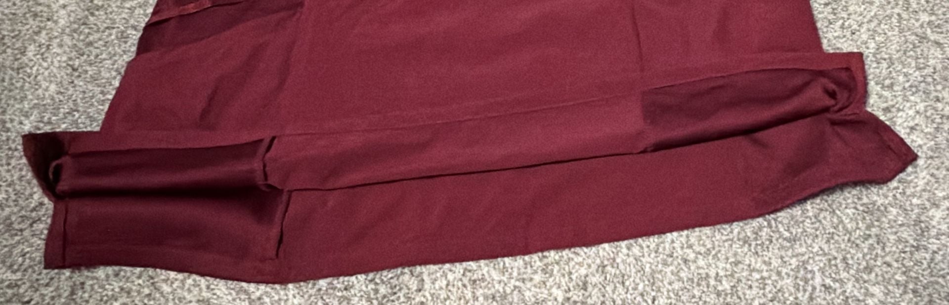 Hanes- Comfort Fit Scrubs Women's V-Neck Scrub Top Afternoon Burgundy XL 6