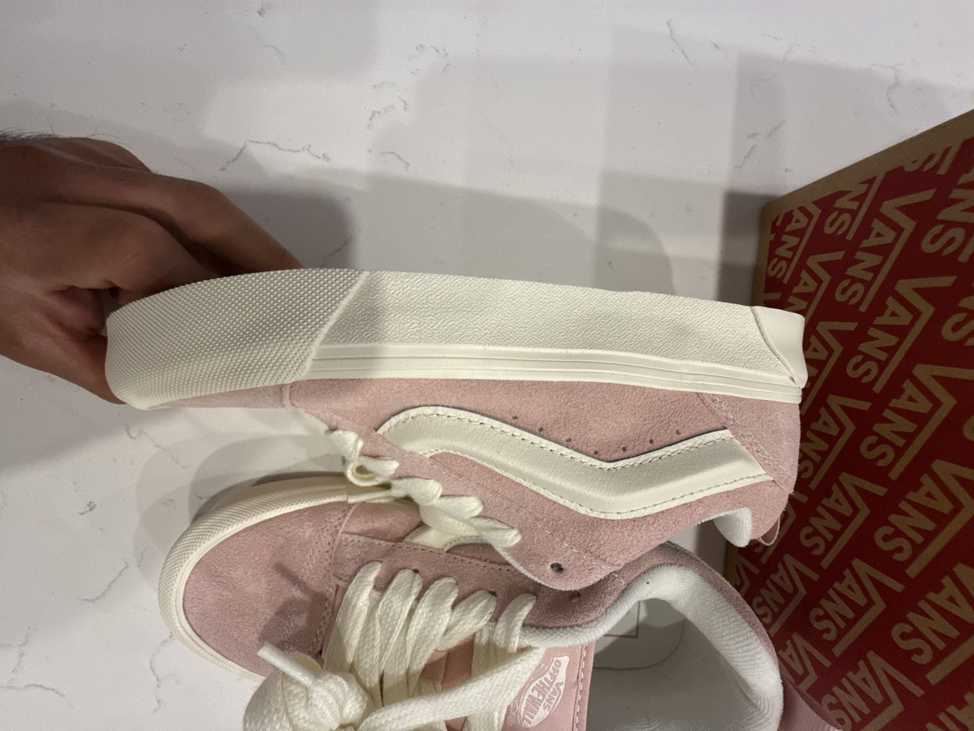 Vans Knu Skool Sepia Rose Pink Sneakers 8